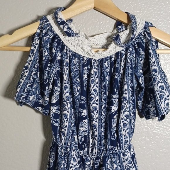 Blue girl romper - Picture 3 of 5